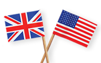 American Flag and British Flag